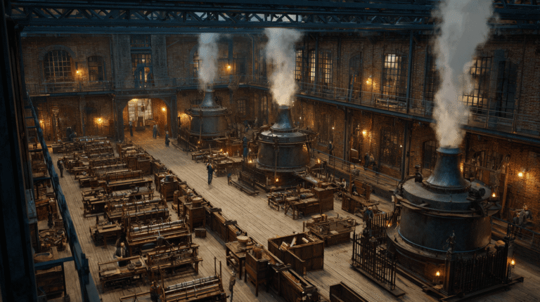 18th century British textile factory