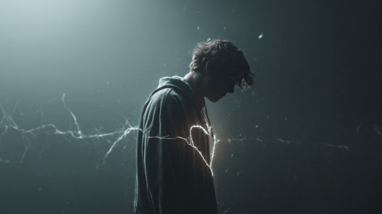 An emotionally hurt person
