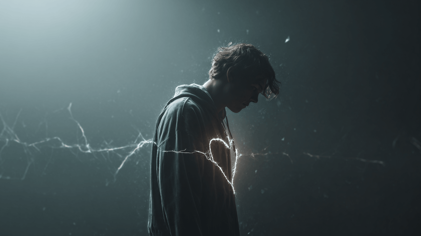 An emotionally hurt person