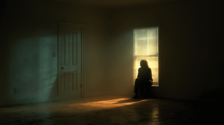 A person struggling with guilt