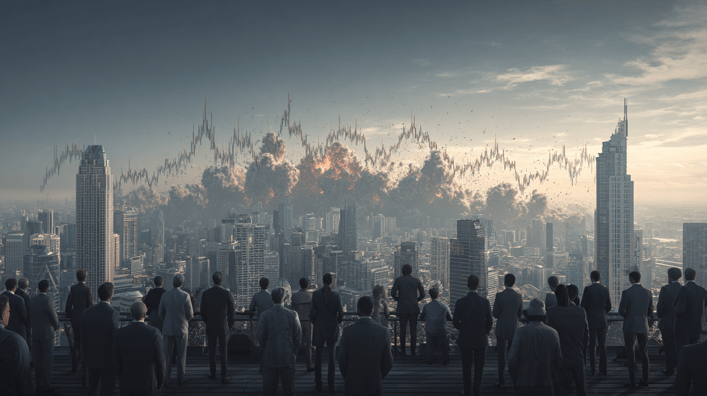 The collapse of an economic bubble