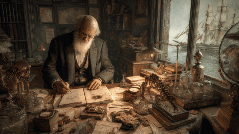 Darwin before publishing evolution