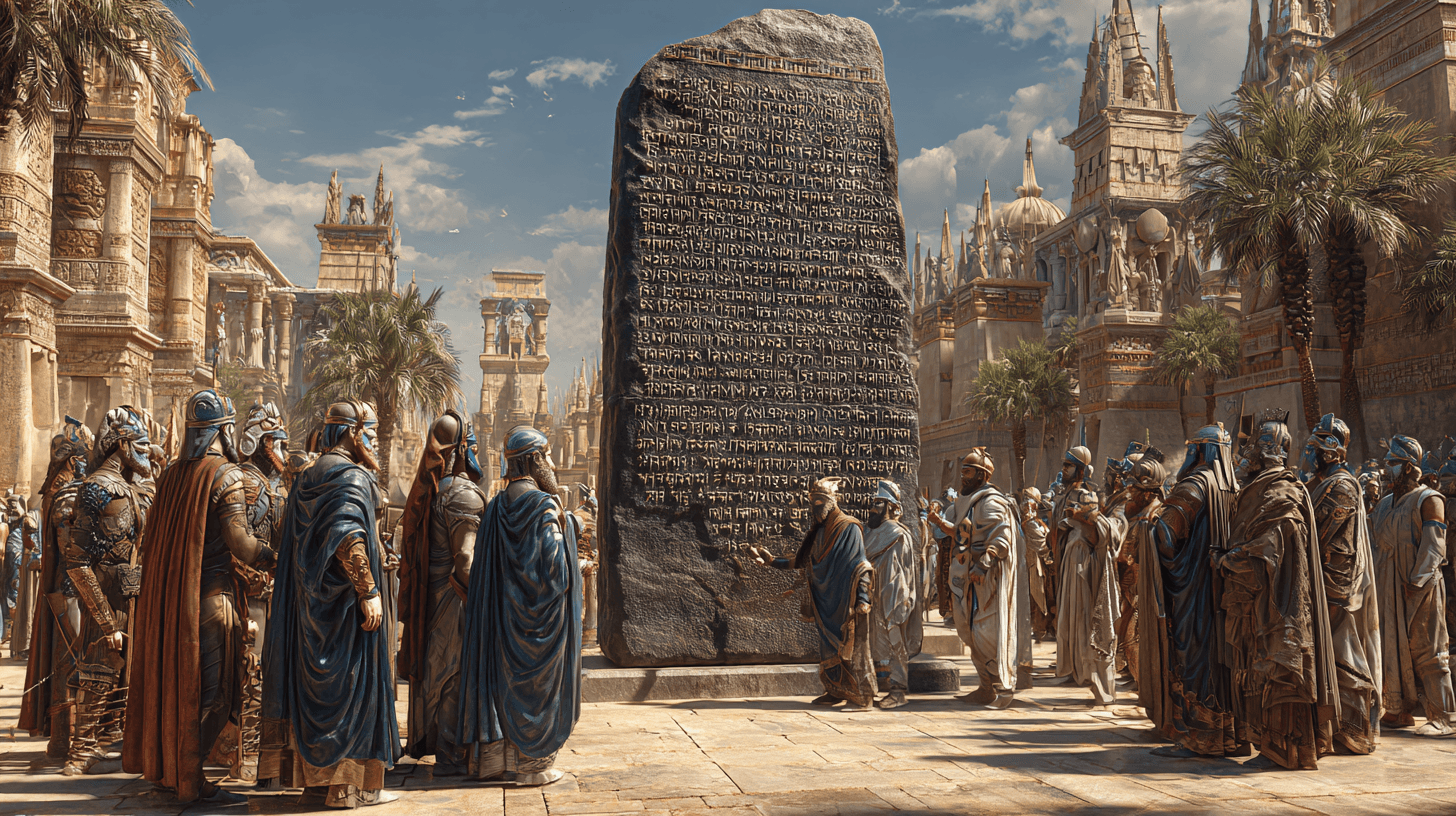 The Code of Hammurabi in ancient Babylon